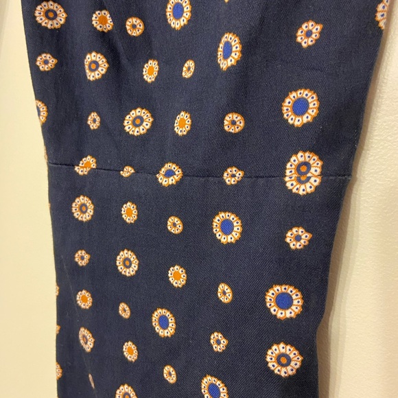 J Crew Minnie Dress Pant Navy Foulard Print Sz 0 - Picture 11 of 11